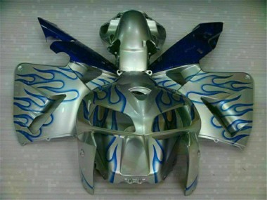 Carénage CBR 600 RR 05-06 - Blanc Bleu Flamme