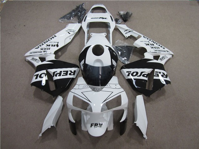 Carénage CBR 600 RR 05-06 - Blanc Noir Repsol Carénage CBR 600 RR 05-06 - Blanc Noir Repsol