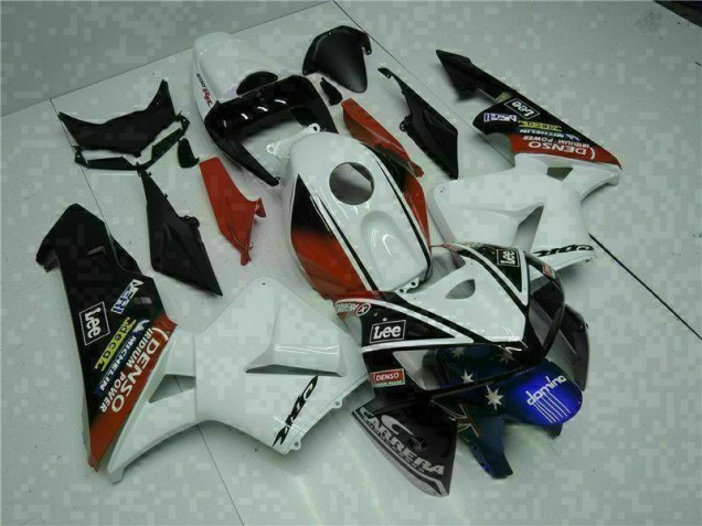 Carénage CBR 600 RR 05-06 - Blanc Rouge Noir Lee Carénage CBR 600 RR 05-06 - Blanc Rouge Noir Lee