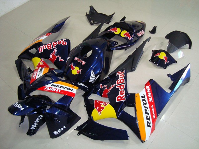 Carénage CBR 600 RR 05-06 - Bleu Foncé Red Bull Repsol