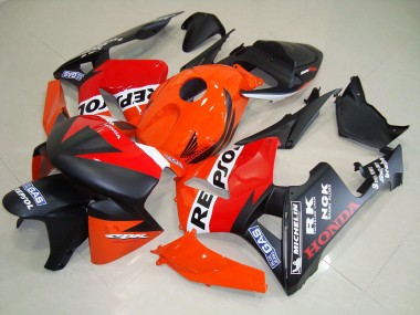 Carénage CBR 600 RR 05-06 - Noir Mat Repsol Courses