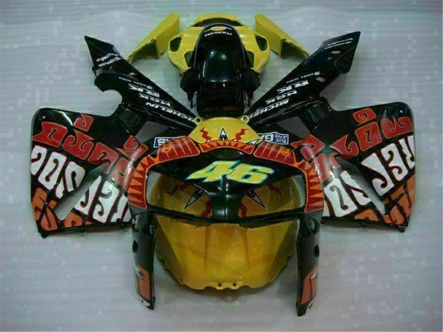 Carénage CBR 600 RR 05-06 - Noir Rouge Jaune 46