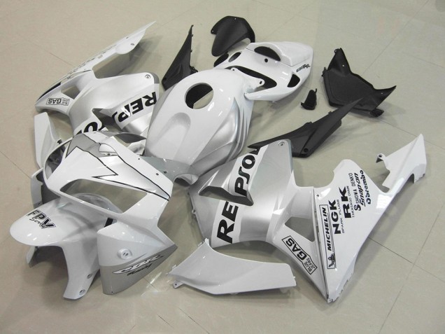 Carénage CBR 600 RR 05-06 - Repsol Blanc Argent
