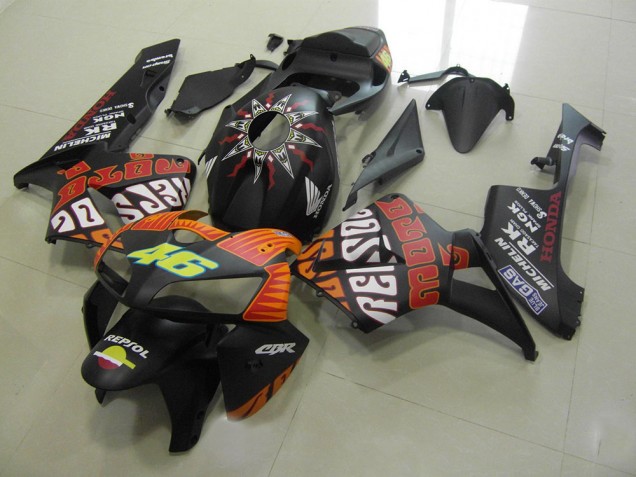 Carénage CBR 600 RR 05-06 - Rossi Noir Mat