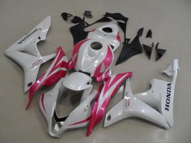 Carénage CBR 600 RR 07-08 - Blanc Nacré avec Rose
