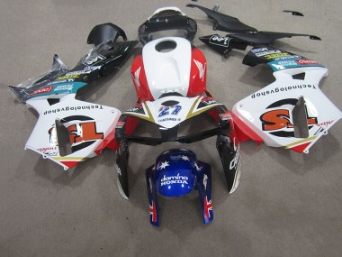 Carénage CBR 600 RR 07-08 - Blanc Rouge Bleu