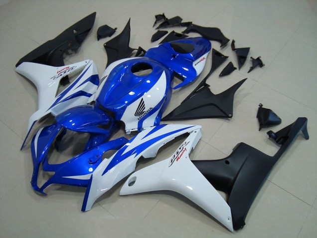 Carénage CBR 600 RR 07-08 - Bleu Blanc Noir Mat Carénage CBR 600 RR 07-08 - Bleu Blanc Noir Mat