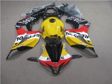 Carénage CBR 600 RR 07-08 - Jaune Rouge Noir Repsol