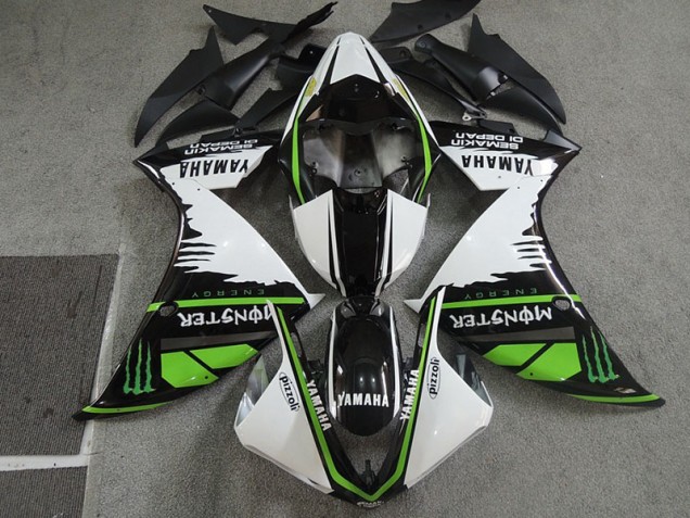 Carénage CBR 600 RR 07-08 - Noir Blanc Monster Pizzoli