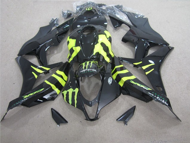 Carénage CBR 600 RR 07-08 - Noir Vert Monster Carénage CBR 600 RR 07-08 - Noir Vert Monster