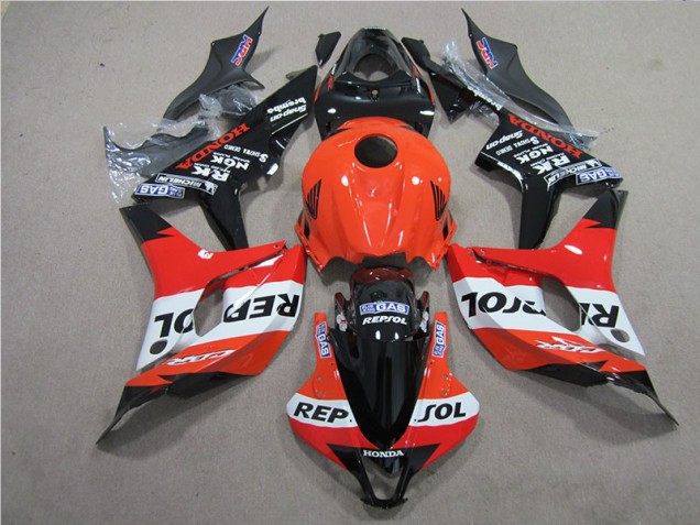Carénage CBR 600 RR 07-08 - Orange Noir Repsol Carénage CBR 600 RR 07-08 - Orange Noir Repsol