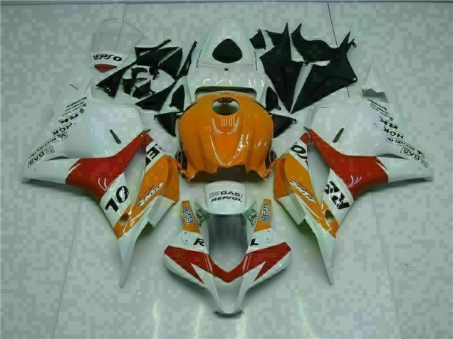 Carénage CBR 600 RR 09-12 - Blanc Orange Repsol Carénage CBR 600 RR 09-12 - Blanc Orange Repsol