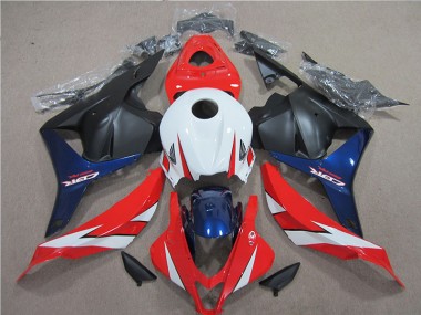 Carénage CBR 600 RR 09-12 - Blanc Rouge Bleu