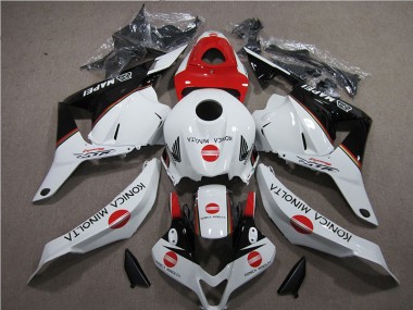Carénage CBR 600 RR 09-12 - Blanc Rouge Konica Minolta