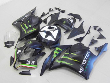 Carénage CBR 600 RR 09-12 - Monster Noir Mat