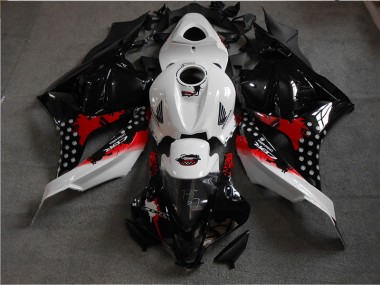 Carénage CBR 600 RR 09-12 - Noir Blanc Rouge