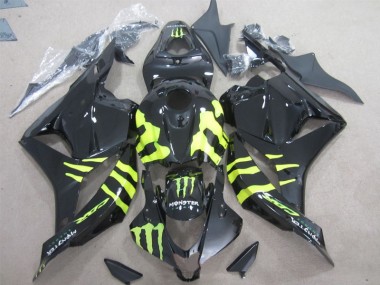 Carénage CBR 600 RR 09-12 - Noir Vert Monster