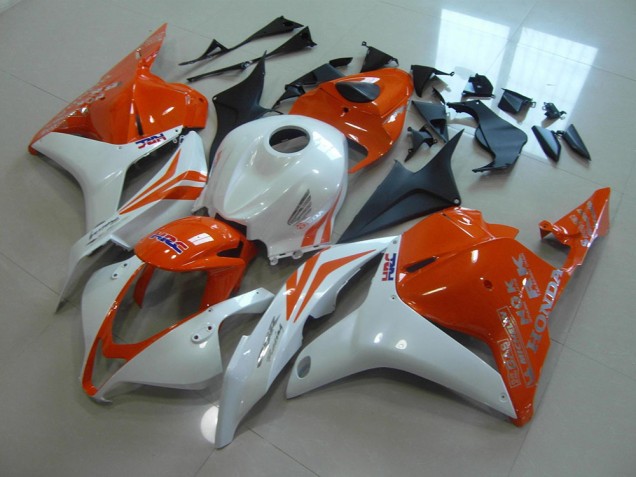 Carénage CBR 600 RR 09-12 - Orange Blanc Nacré