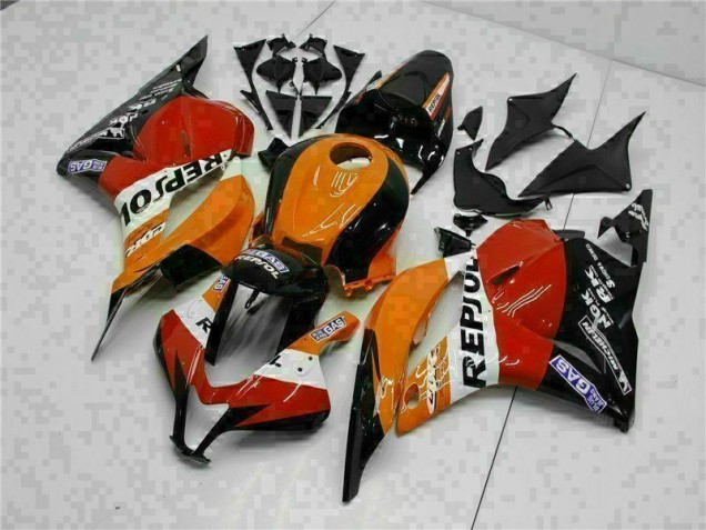 Carénage CBR 600 RR 09-12 - Orange Repsol