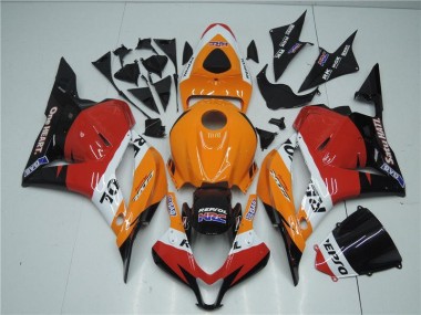 Carénage CBR 600 RR 09-12 - Orange Rouge Noir Repsol