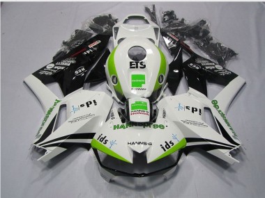 Carénage CBR 600 RR 13-21 - Blanc Vert Hannspree ETS