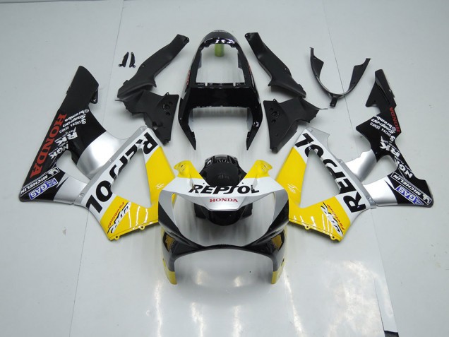Carénage CBR 900 RR 929 00-01 - Jaune Argent Noir Repsol