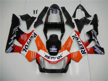 Carénage CBR 900 RR 929RR 00-01 - Orange Rouge Noir Repsol