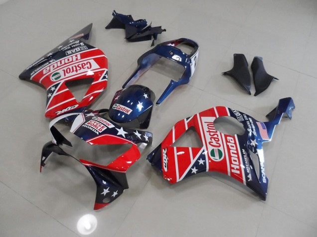 Carénage CBR 900 RR 954 02-03 - Bleu Rouge Cycle World Castrol