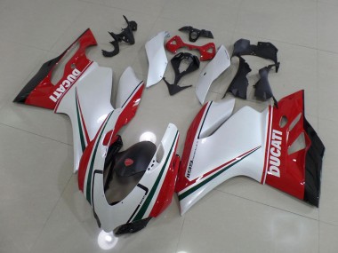 Carénage Ducati 1199 11-14 - Blanc Rouge