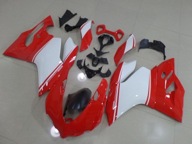 Carénage Ducati 1199 11-14 - Rouge Blanc