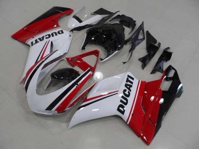 Carénage Ducati 848 1098 1198 07-14 - Rouge Blanc Noir Carénage Ducati 848 1098 1198 07-14 - Rouge Blanc Noir