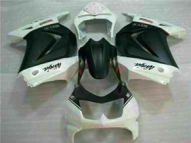 Carénage EX250 08-12 - Blanc Noir Ninja 3M