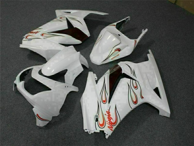Carénage EX250 08-12 - Blanc Rouge