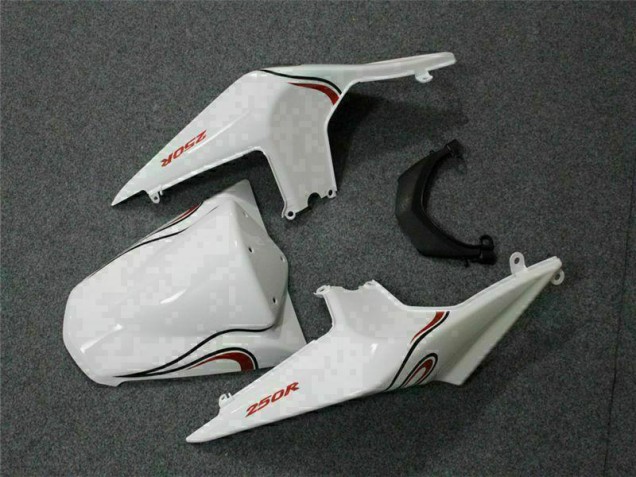 Carénage EX250 08-12 - Blanc Rouge