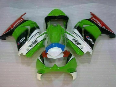 Carénage EX250 08-12 - Blanc Vert Noir Ninja