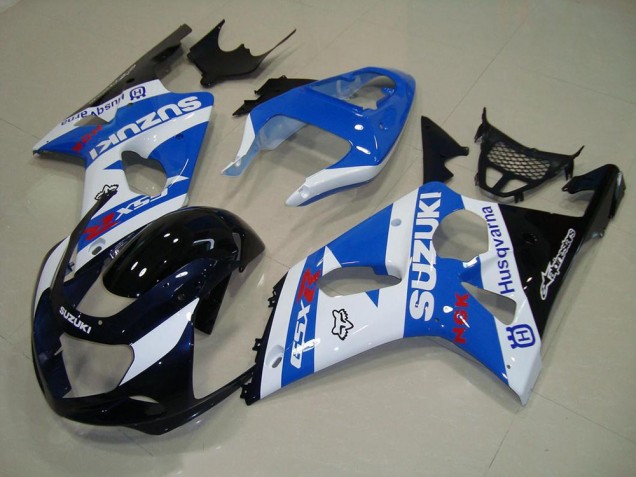 Carénage GSXR 1000 K1 00-02 - Blakc Bleu Blanc
