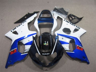 Carénage GSXR 1000 K1 00-02 - Blanc Bleu
