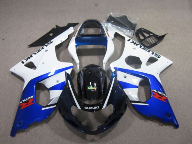 Carénage GSXR 1000 K1 00-02 - Blanc Bleu
