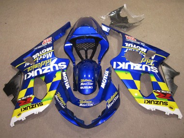 Carénage GSXR 1000 K1 00-02 - Bleu Jaune Telefumica Movistar