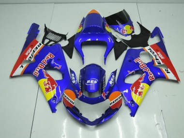 Carénage GSXR 1000 K1 00-02 - Bleu Red Bull