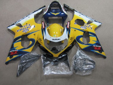 Carénage GSXR 1000 K1 00-02 - Jaune Bleu Corona Extra
