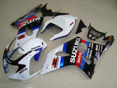 Carénage GSXR 1000 K1 00-02 - Noir Blanc Bleu