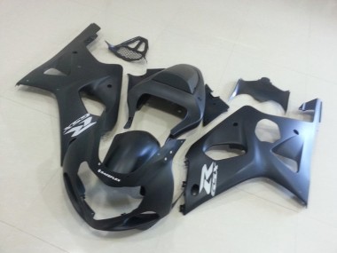 Carénage GSXR 1000 K1 00-02 - Noir Mat avec Argent GSXR