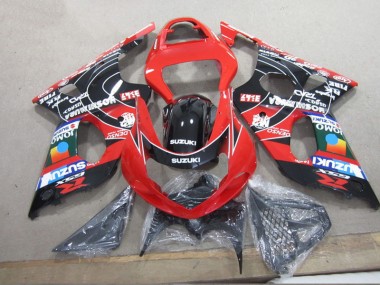 Carénage GSXR 1000 K1 00-02 - Rouge Noir Denso