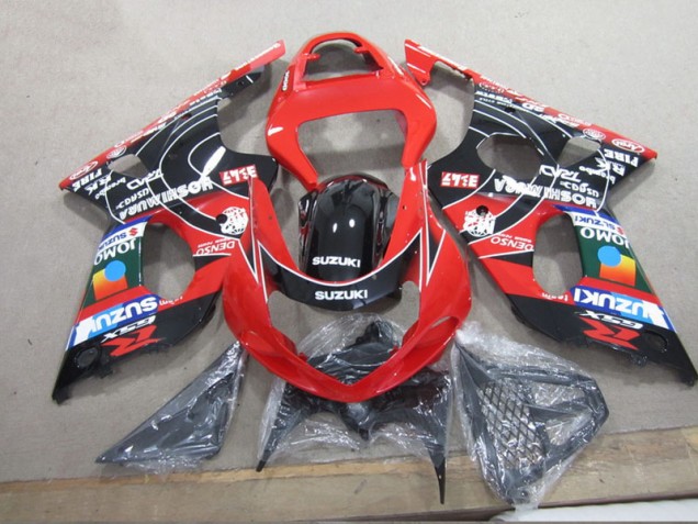 Carénage GSXR 1000 K1 00-02 - Rouge Noir Denso Carénage GSXR 1000 K1 00-02 - Rouge Noir Denso