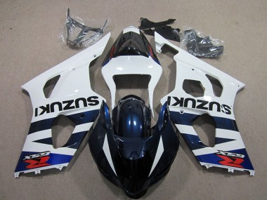 Carénage GSXR 1000 K3 03-04 - Blanc Bleu Noir Décalque