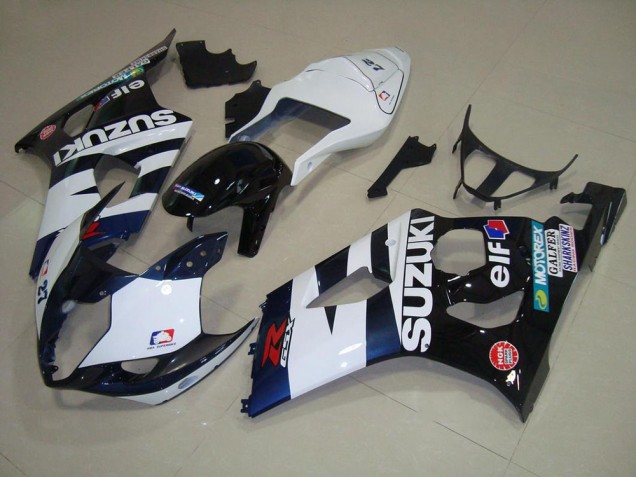 Carénage GSXR 1000 K3 03-04 - Blanc Noir Elf