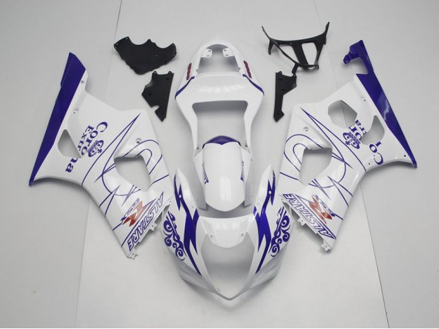 Carénage GSXR 1000 K3 03-04 - Bleu Whie Corona