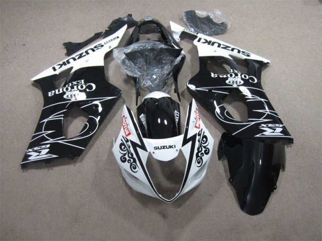 Carénage GSXR 1000 K3 03-04 - Noir Blanc Corona Extra Motul Carénage GSXR 1000 K3 03-04 - Noir Blanc Corona Extra Motul