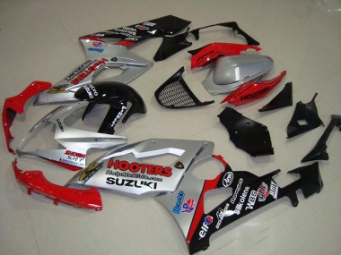 Carénage GSXR 1000 K5 05-06 - Argent et Rouge